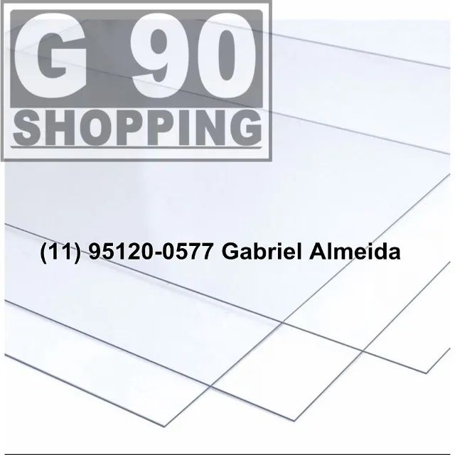 Placa de Acrílico Transparente 1,00 X 2,00 2mm. - Foto 5
