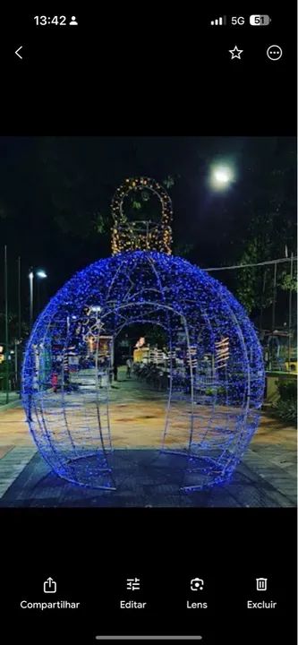 Bola para decoração de Natal 