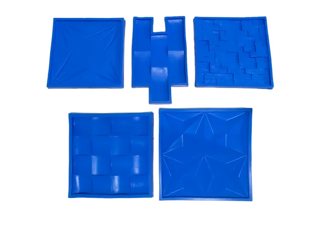 Forma De Silicone 3D Revestimento - 5 Modelos Valor Unit.