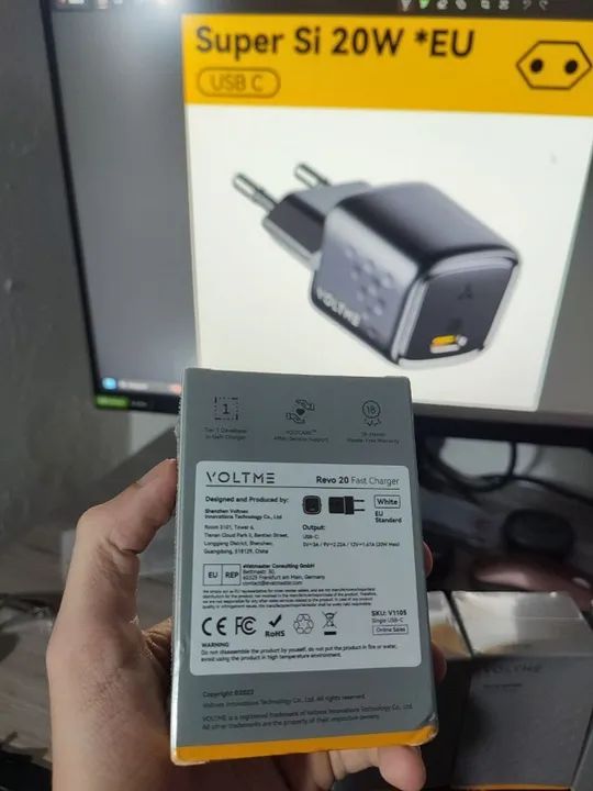 Carregador 20W Voltme Original tipoC lacrado  - Foto 5