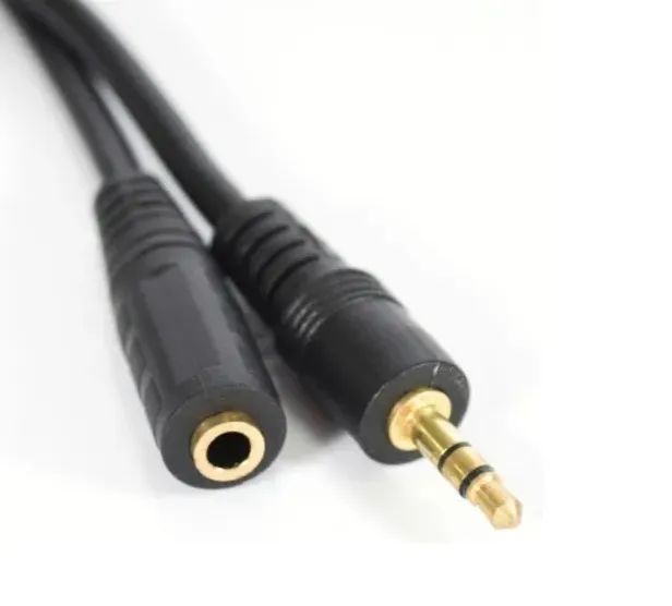 Cabo Extensão Reforçado Modelo P2 Macho Para P2 Fêmea 1,50m