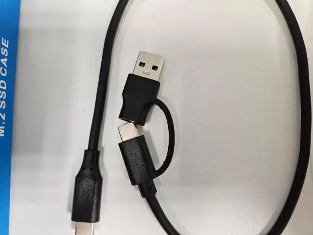 HD Externo case para m.2 nvme SSD Tipo C 3.1 e USB R$ 90,00 pix  - Foto 4