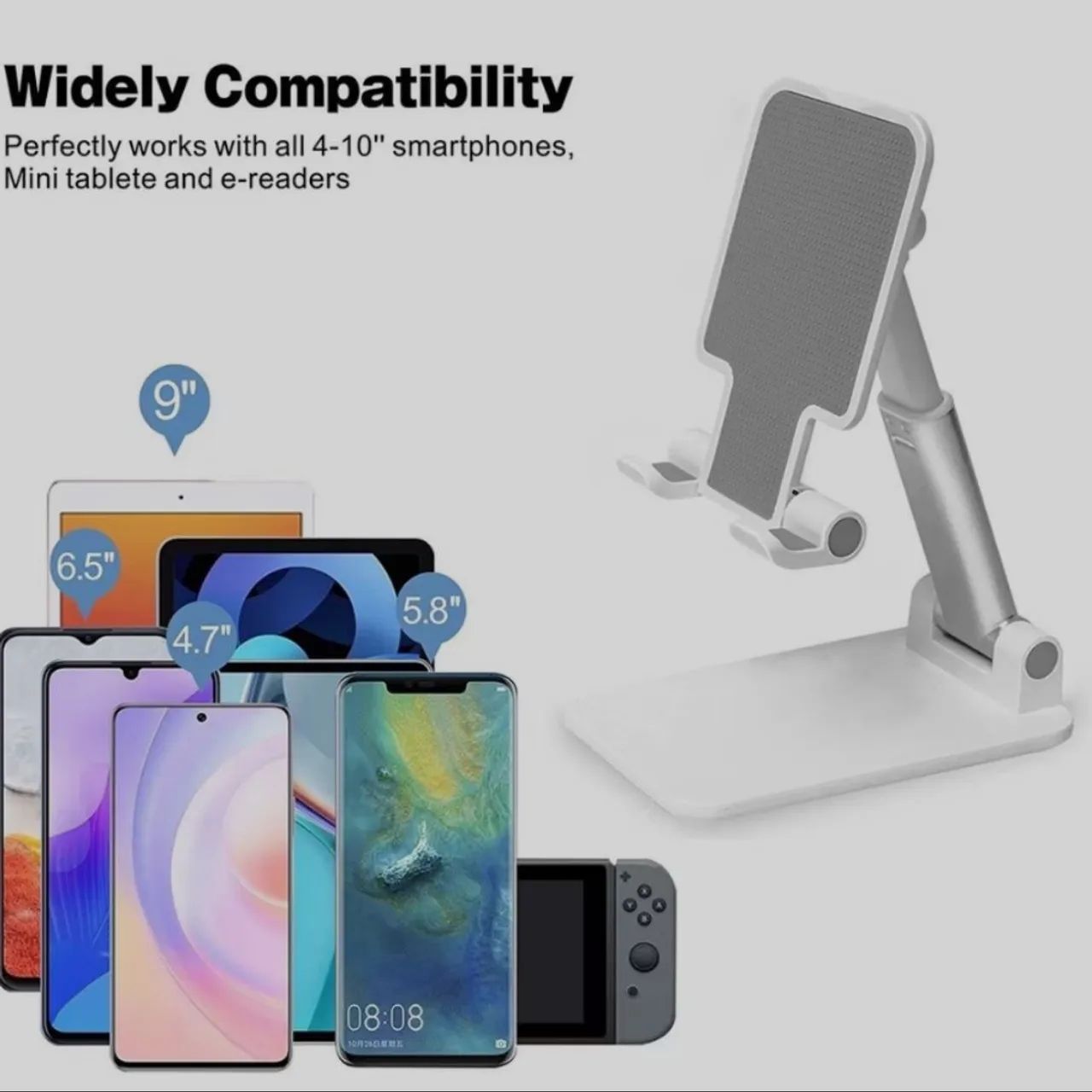Suporte para celular ergonômico dobrável de mesa  - Foto 5