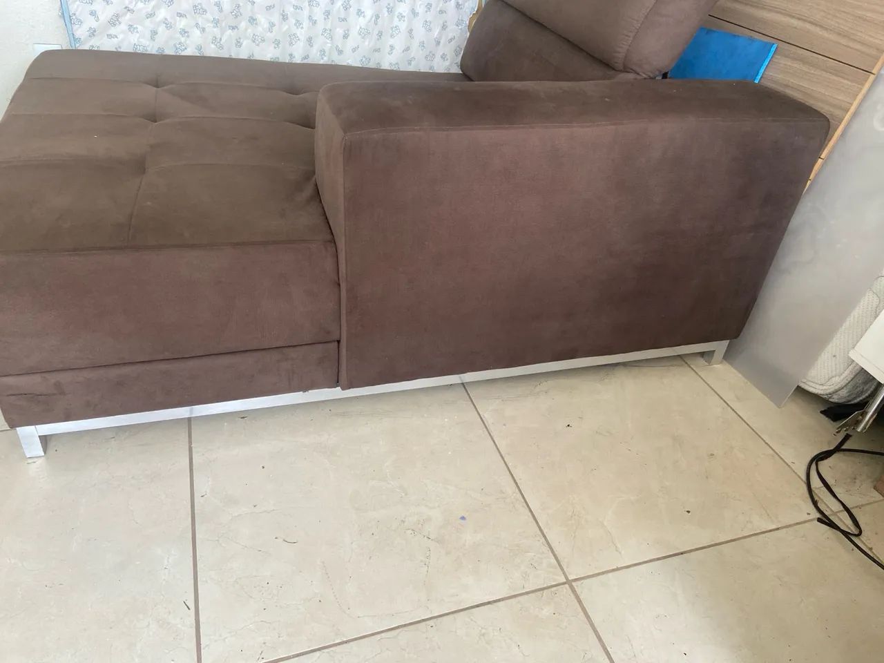 Sofá suede comprado no Casashopping - Foto 6