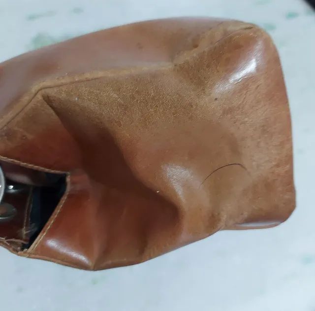 Bolsa em couro legítimo - pouco uso - Foto 6