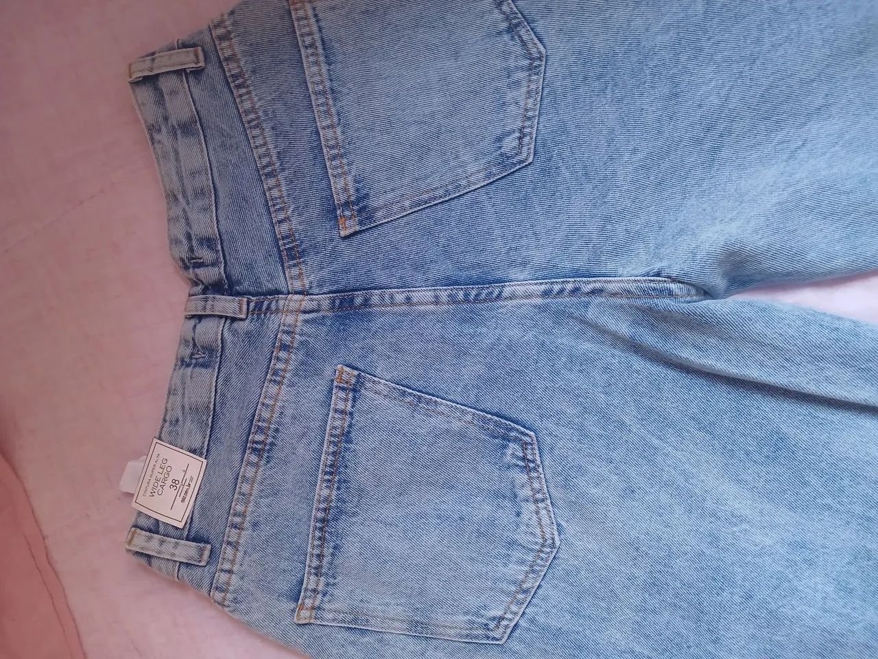 Calça wide leg cargo - Foto 3