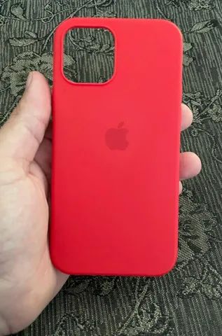 Capinha Silicone Vermelho Compatível iPhone 12 12pro - Foto 4