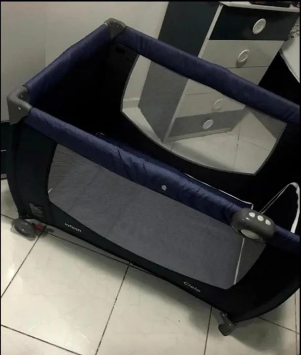 Berço Portátil Cielo, Infanti, Azul - Foto 2