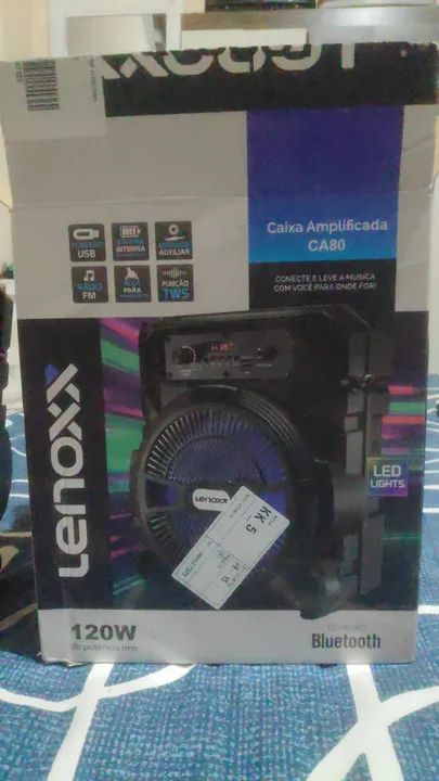 Caixa de Som Bluetooth Lenoxx 120W com função TWS - Foto 2