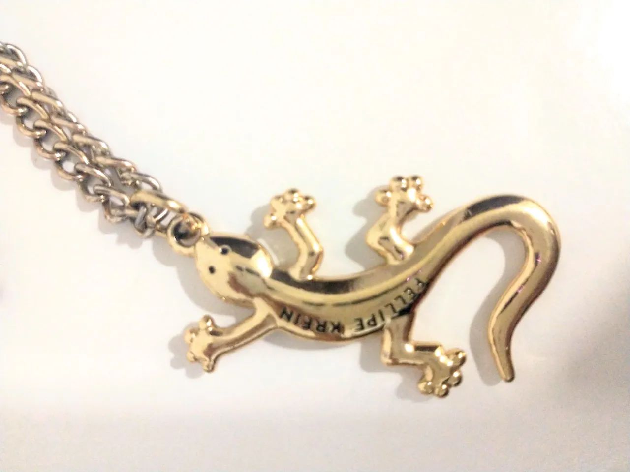 Chaveiro dourado lagarto  - Foto 6