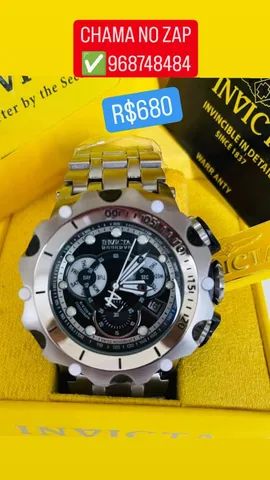 Relógio INVICTA PRATA MODELO VENOM HIBRID RESERVE  - Foto 3