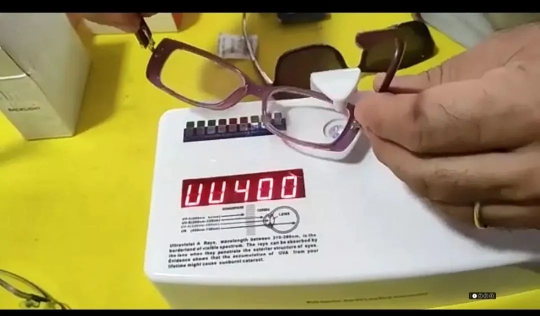 Maquina Teste UV400 oculos de sol