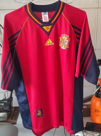 CAMISA SELECAO ESPANHA ADIDAS COPA 1998 FRANCA FRETE GRATIS
