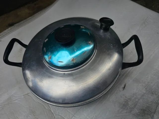 Antiguidade assadeira de bolo panela antiga - Foto 2