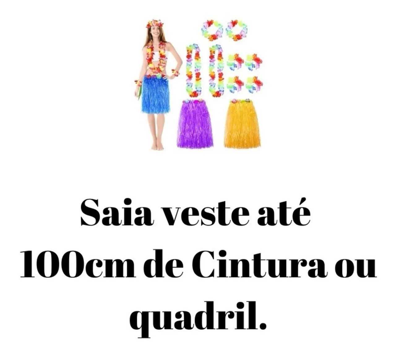 Kit 6 colares e 1 saia fantasia Feminina Adulta Carnaval Festa Halloween  Havaiana - Roupas - Setor Campinas, Goiânia 1320936660 | OLX