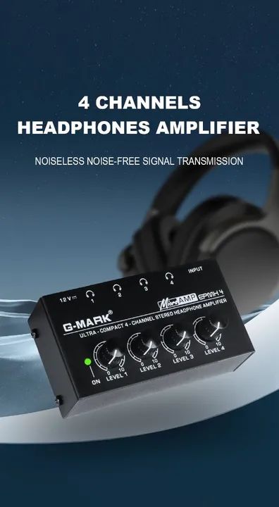 Amplificador de Fones de Ouvido 4 Canais G-Mark