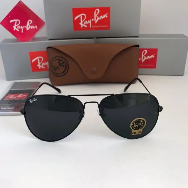 Ray-Ban Aviator Classic Black Sunglasses with Crystal Lenses64728349730179124
