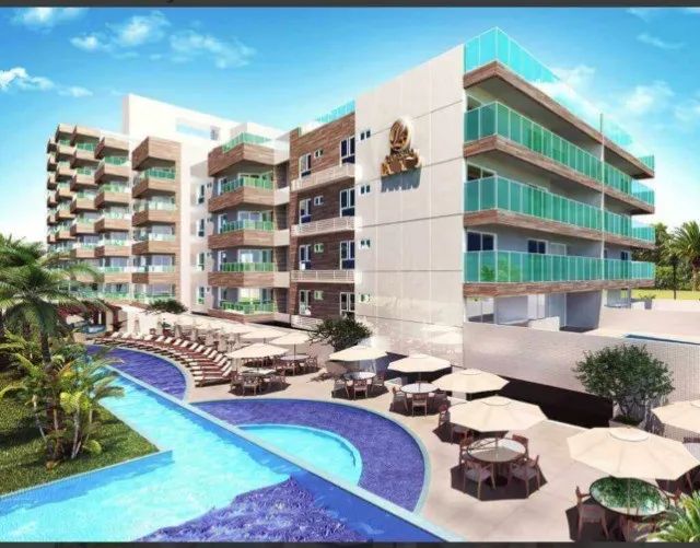 Apartamento 3 quartos pé na areia Cabedelo