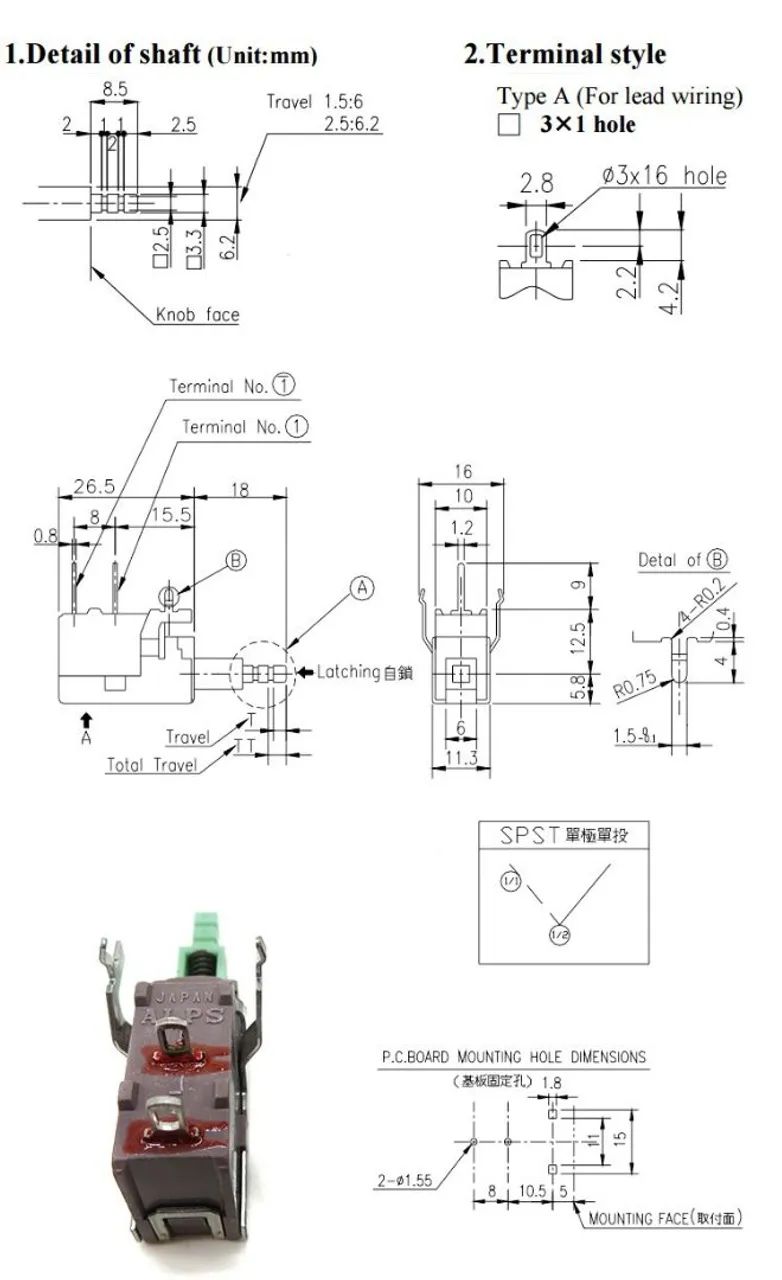 Chaves Liga/Desliga Alps SDL1P TV-3 - 4A/32A 250V - KIT 4 Peças  - Foto 5