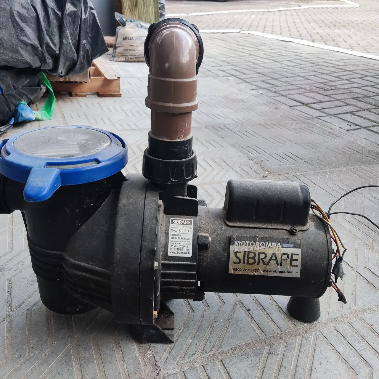 Motobomba Sibrape FIT-33 para Piscinas