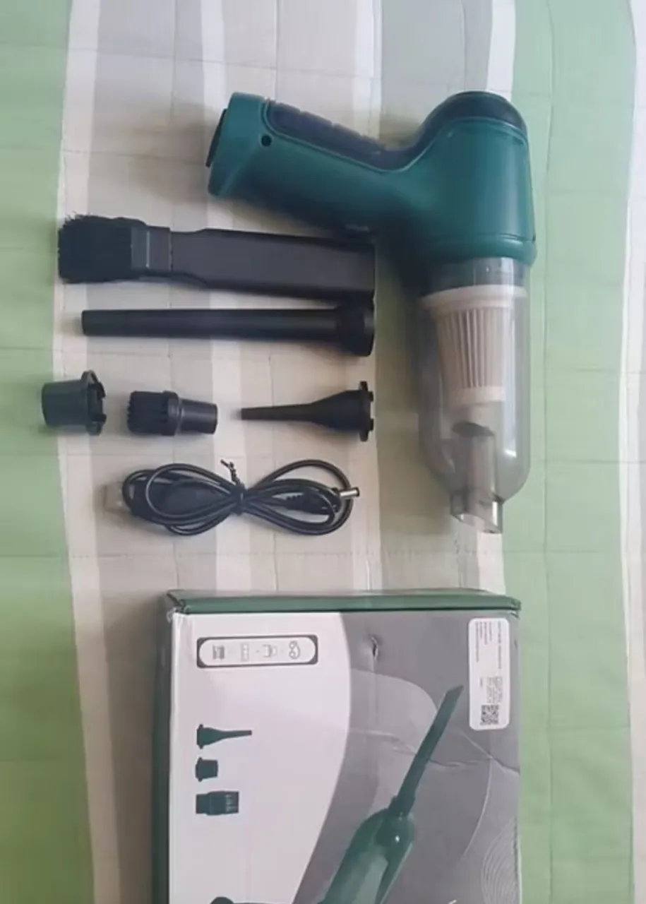 Aspirador de Pó Portátil com Acessórios - Novo!