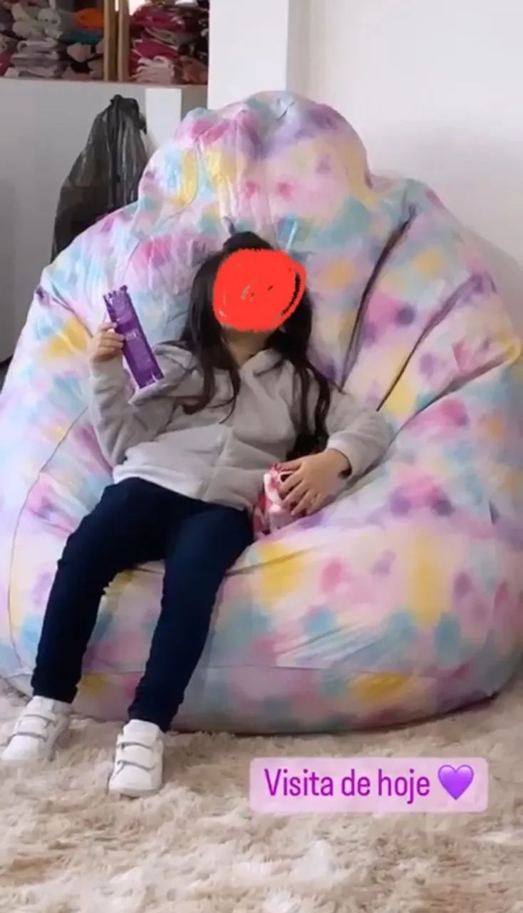 Capa Puff Pera Gigante Dois Lugares