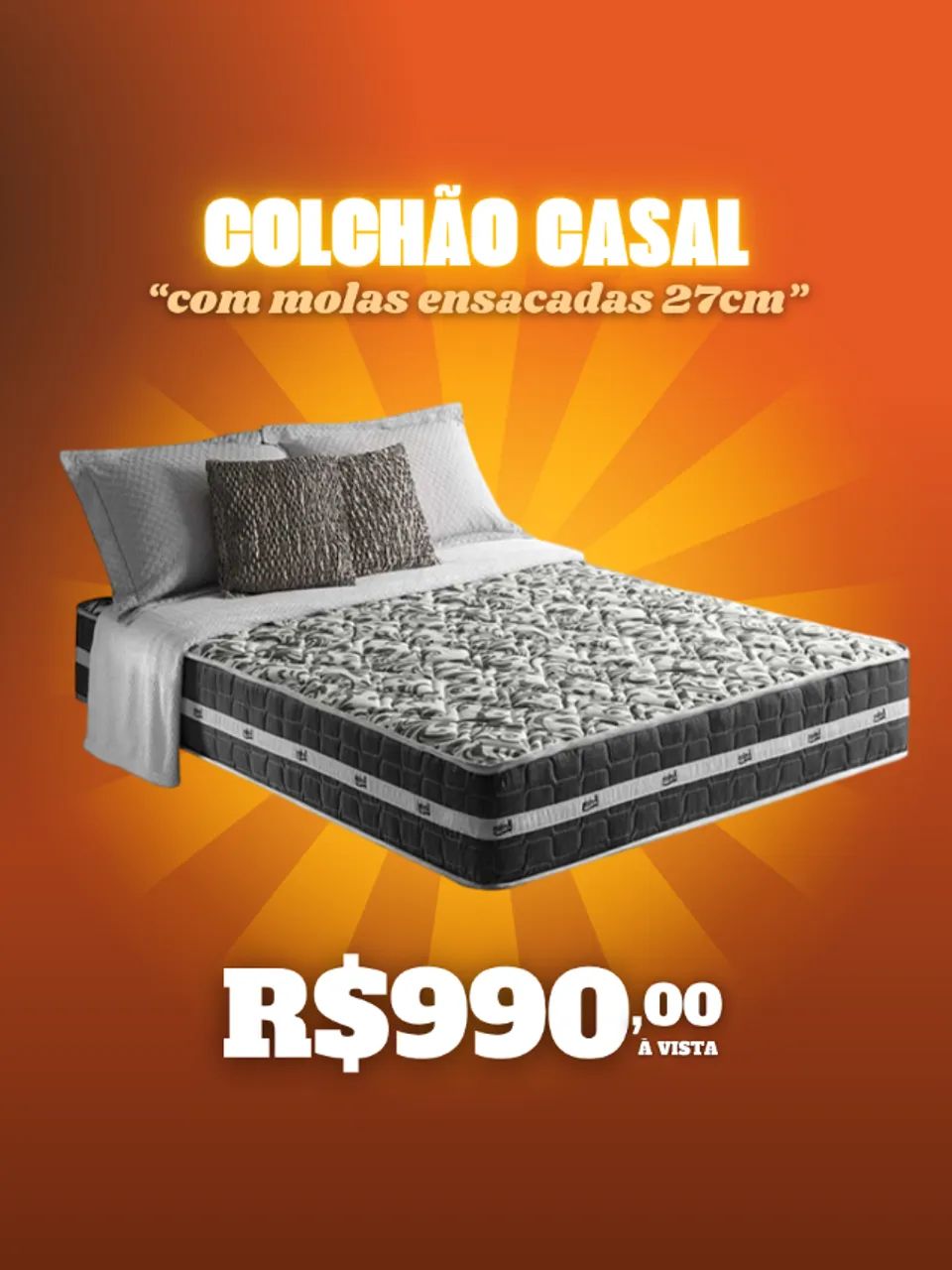 Colchão de Molas Ensacadas Acima de 24cm com Preço Lá em Baixo