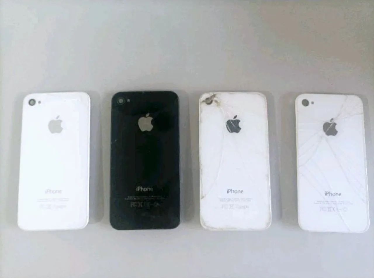 4 Capas traseiras de iPhone 4S de Vidro para venda - Foto 3