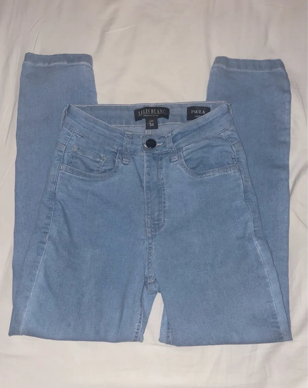 calça skinny denim premium le lis blanc tamanho 34