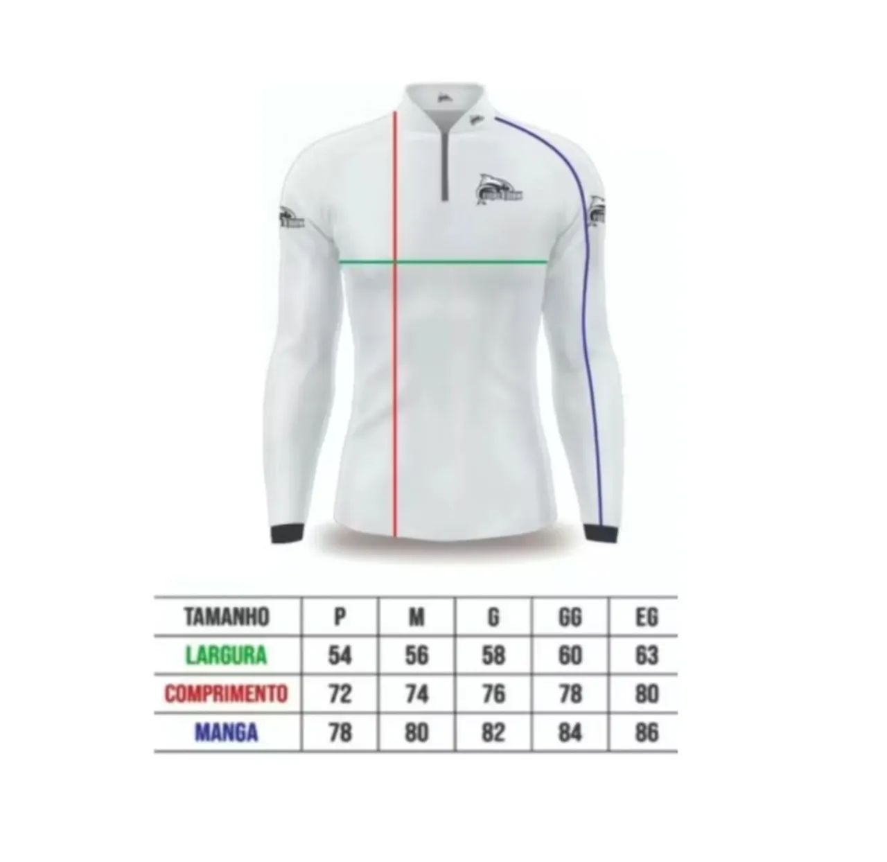 Camiseta Manga Longa Brasil - Proteção UV+ - Foto 3