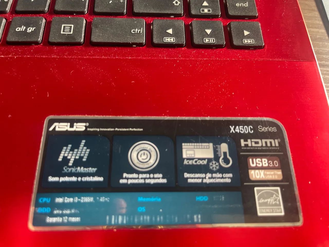 Vendo notebook ASUS X450C em perfeito estado de conservação e funcionamento - Foto 3