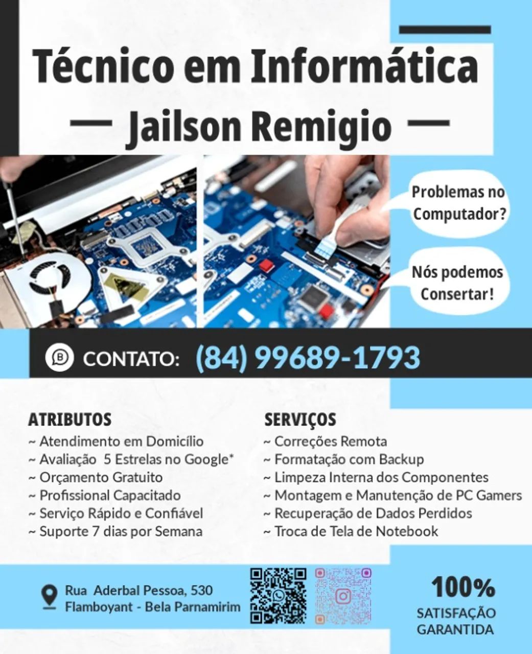 Serviços de Manutenção de PC, Notebook, Netbook #promoção