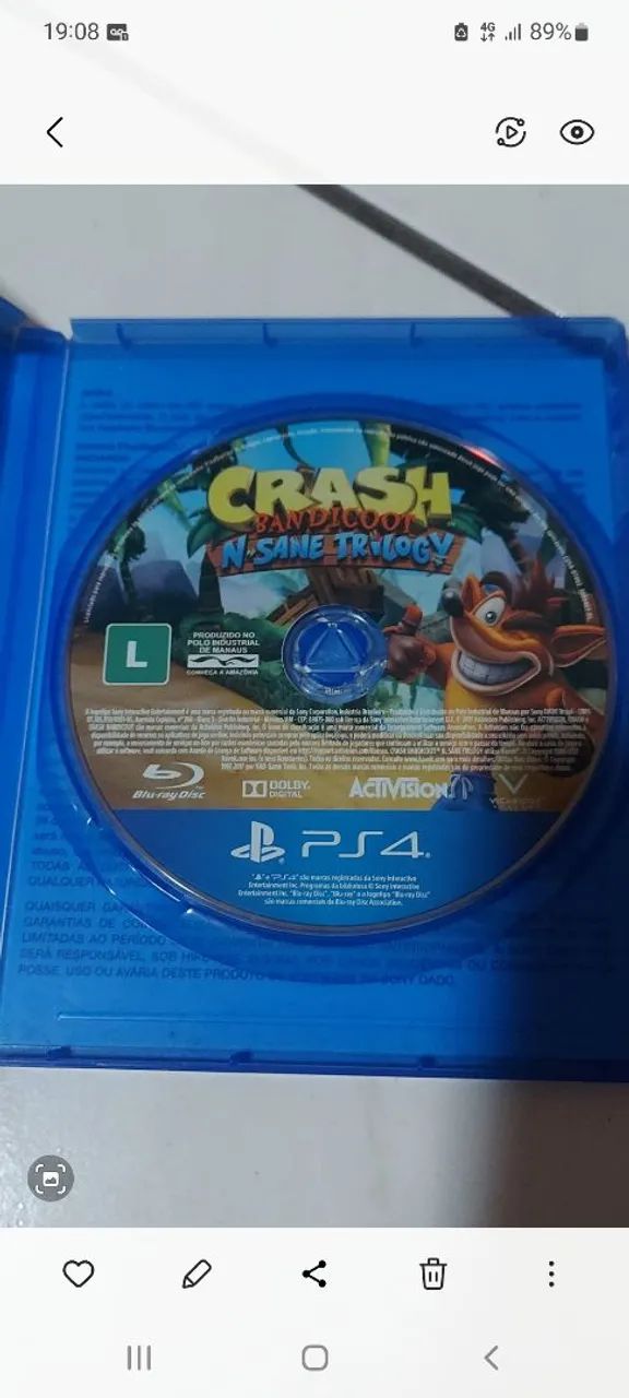 Jogo ps4 Crash Bandicoot  - Foto 2