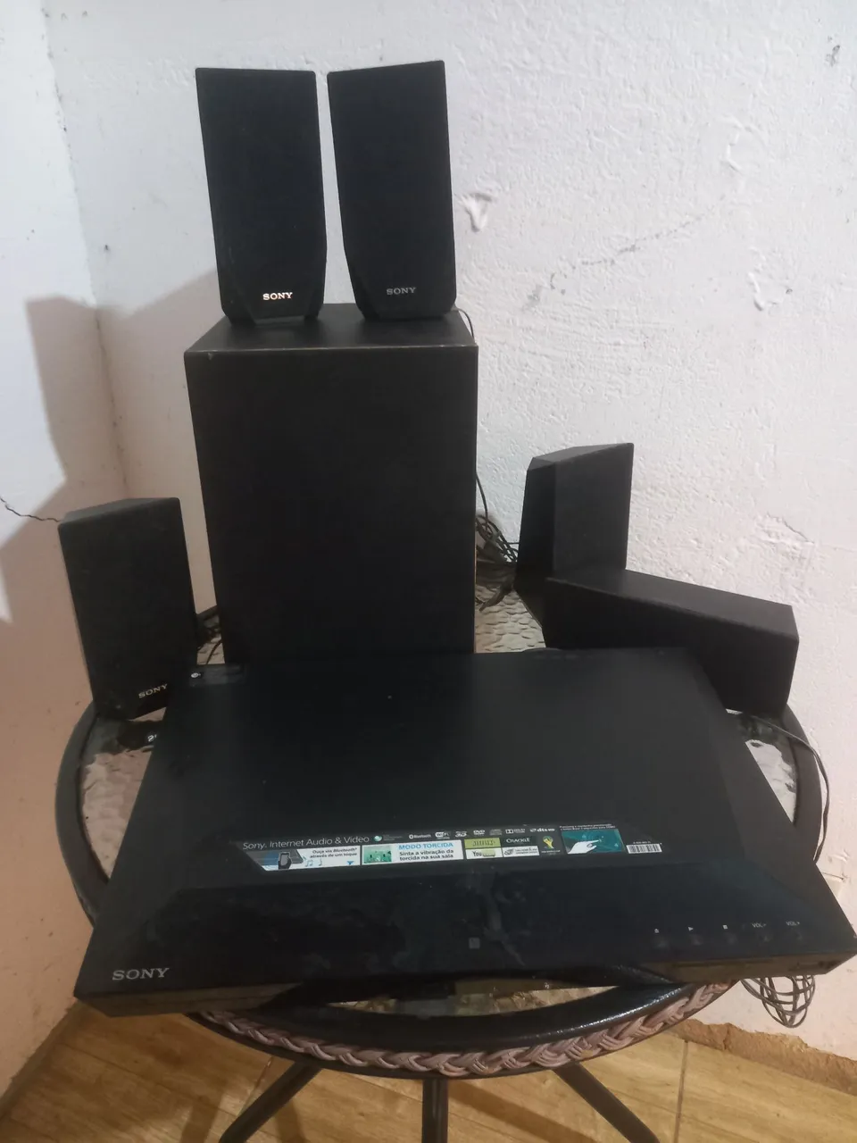Home Theater Sony Completo com DVD Player