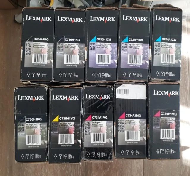 Toner para impressora Lexmark C736 X736 X738 