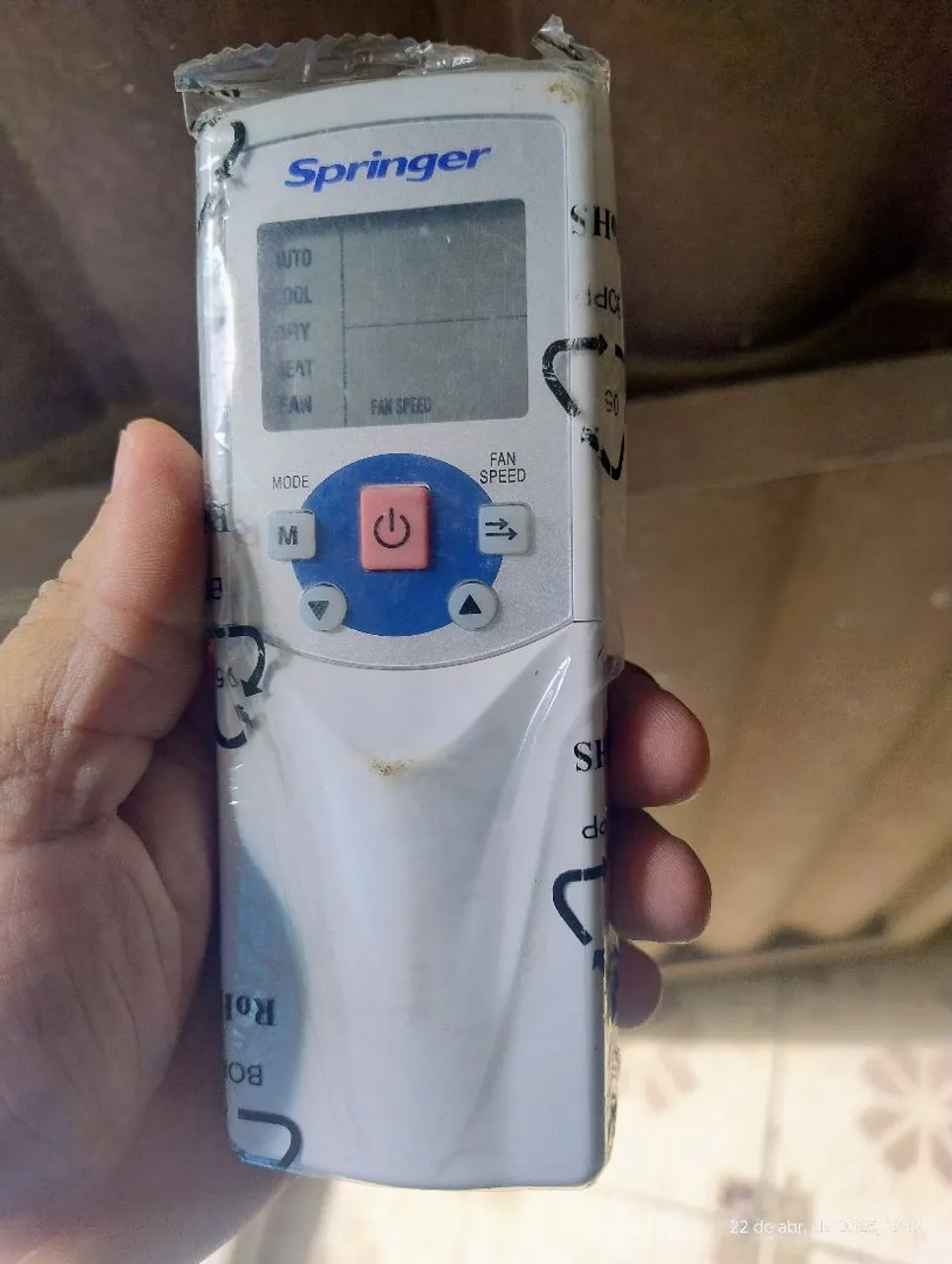 Controle Remoto Ar Condicionado Springer