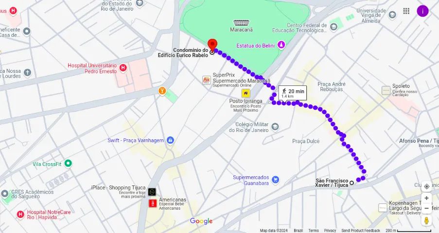 Temporada: apartamento na Tijuca, quarto e sala, 3pes, Maracanã, Petrobrás e metrô - Foto 12