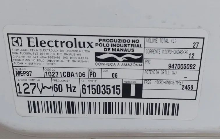 Microondas electrolux 110Volts funcionando  - Foto 4