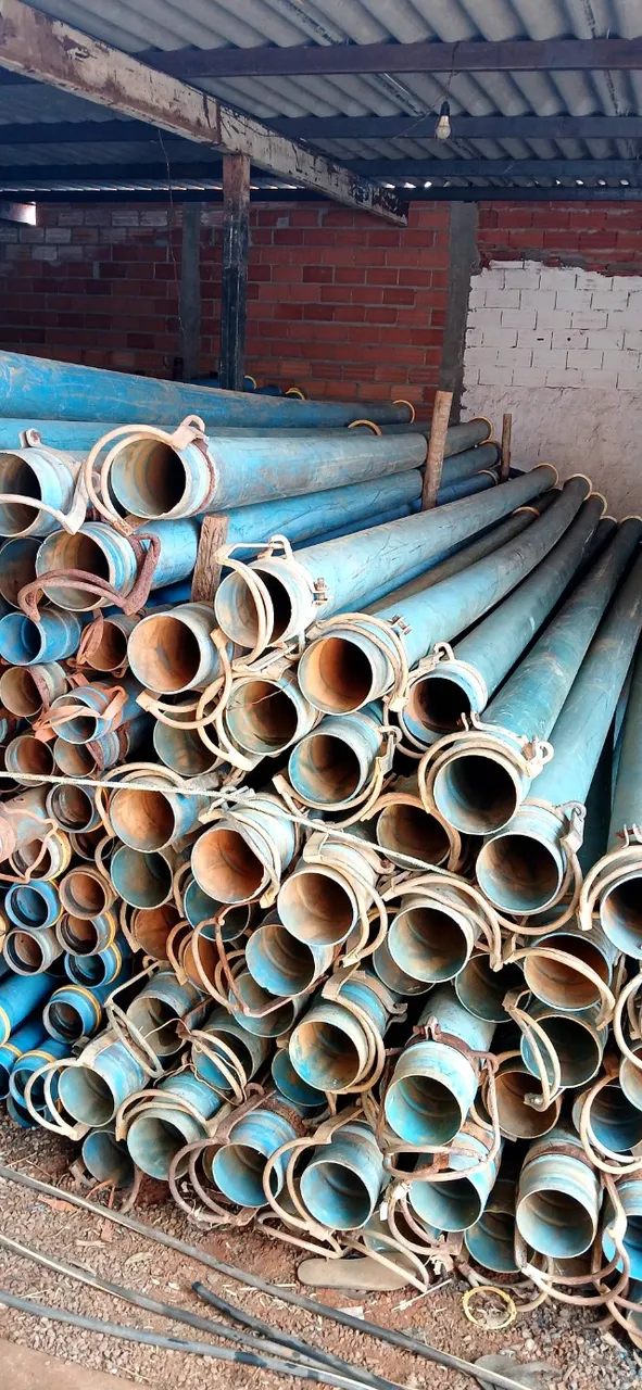 Vendo 60 barras tubos PVC pra irrigação 6 polegadas