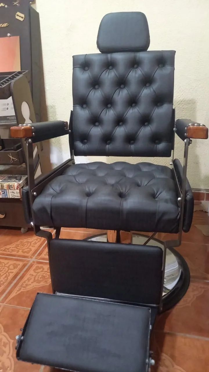 Cadeira barbearia reclinável  - Foto 5