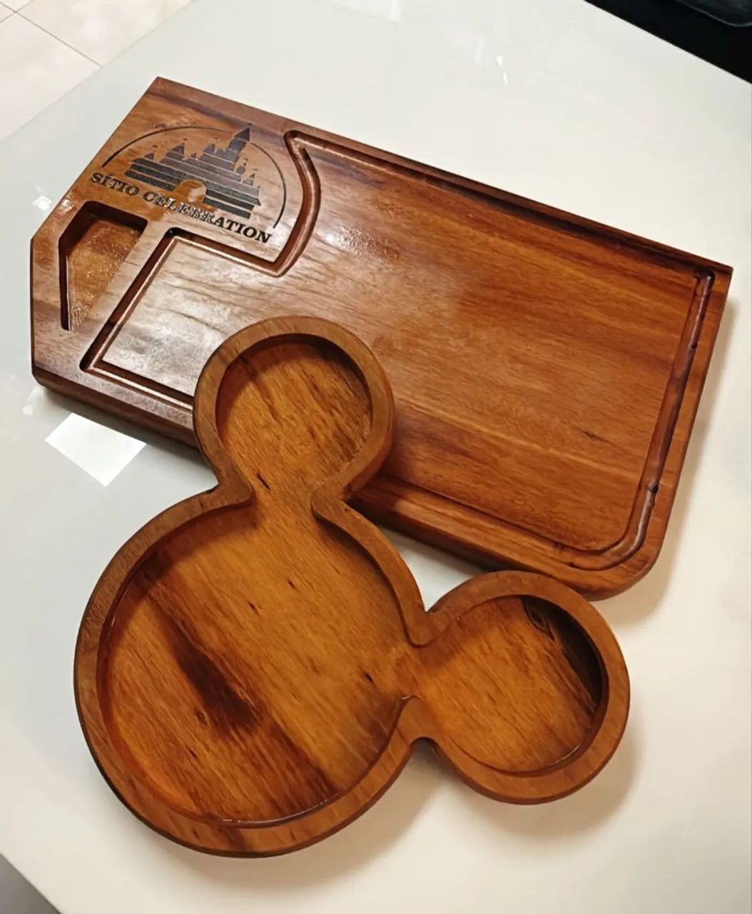 Placas entalhadas brasões de família tábuas de churrasco fachada e muito mais - Foto 2