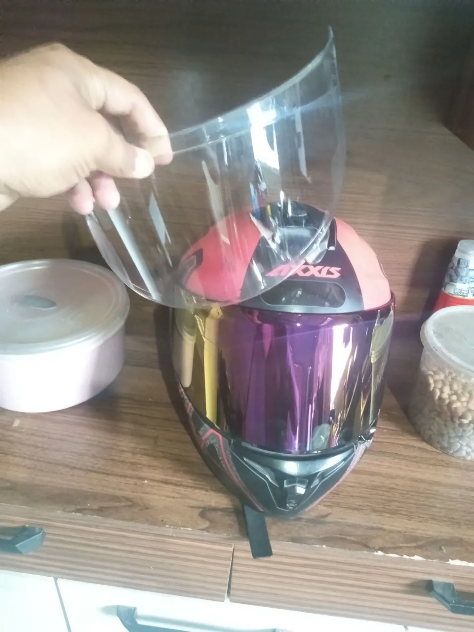 Capacete de Moto Axxis com Viseira Fumê