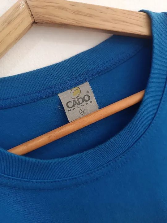 Camiseta unissex - Azul Tam G - Foto 3