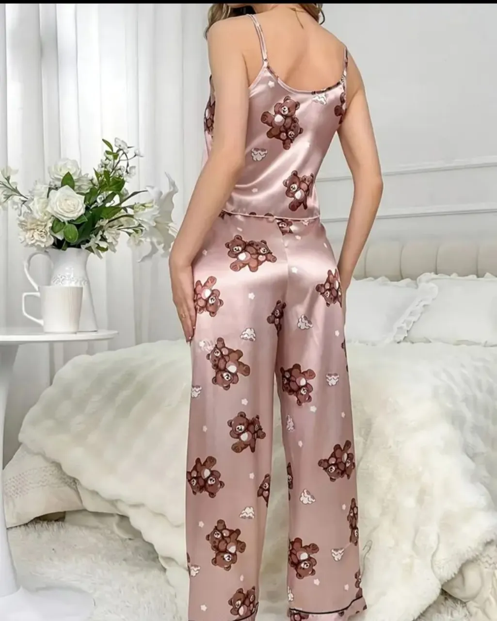 Conjunto de Pijama com Estampa de Ursinhos