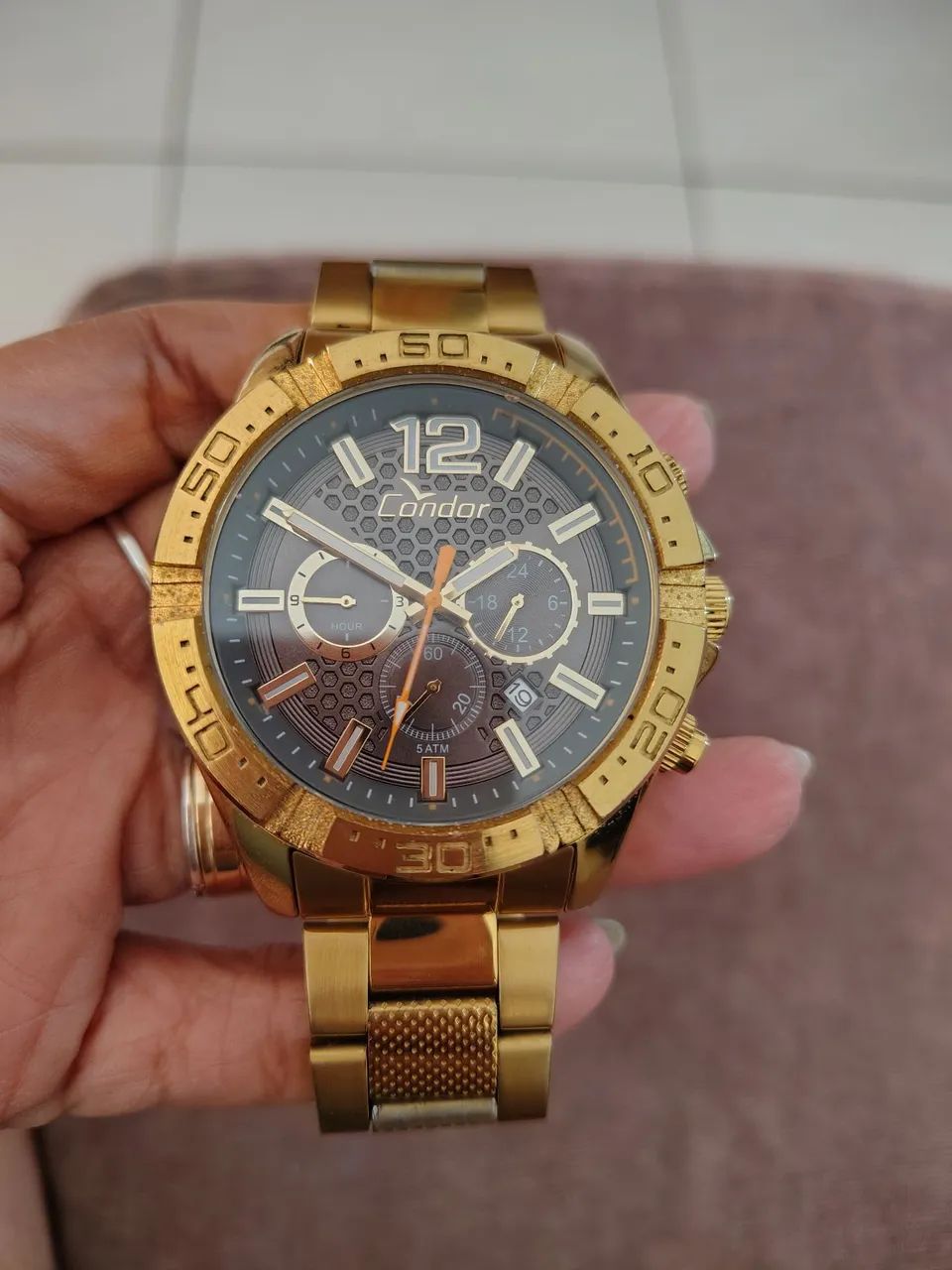 Relógio Condor Dourado Masculino