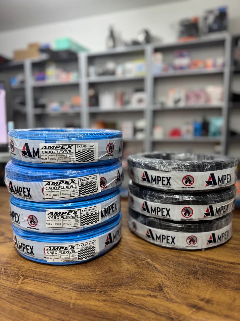 Fio Elétrico 4mm - Rolo 100m Pronta Entrega 