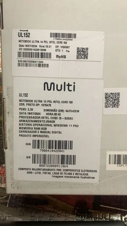 Notebook Ultra 14 Pol Intel Core i5 8259U 256GB 8GB Windows 11 Pro - Foto 4