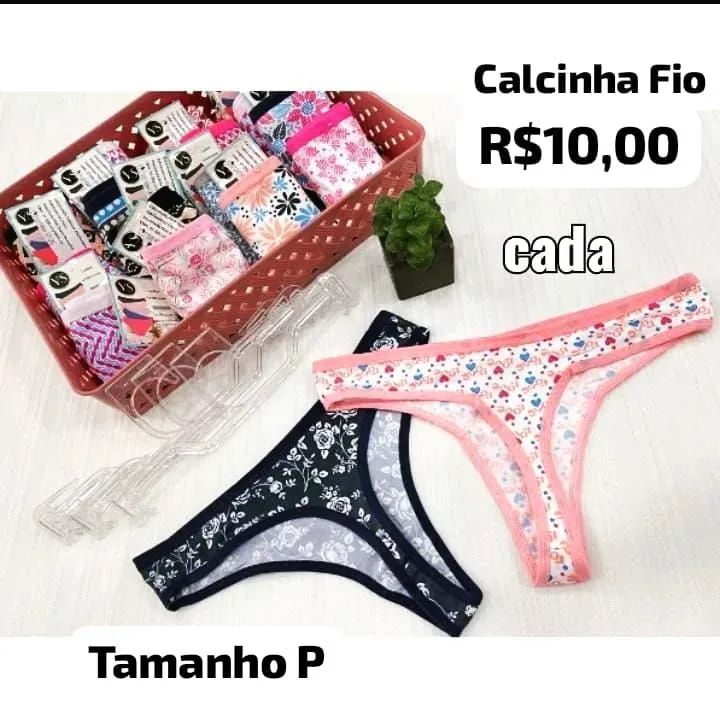 Calcinha feminina tamanho P 