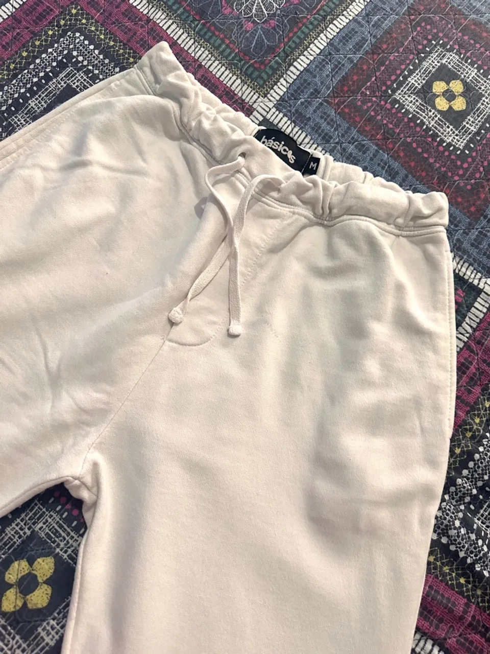 Calça de Moletom Branca