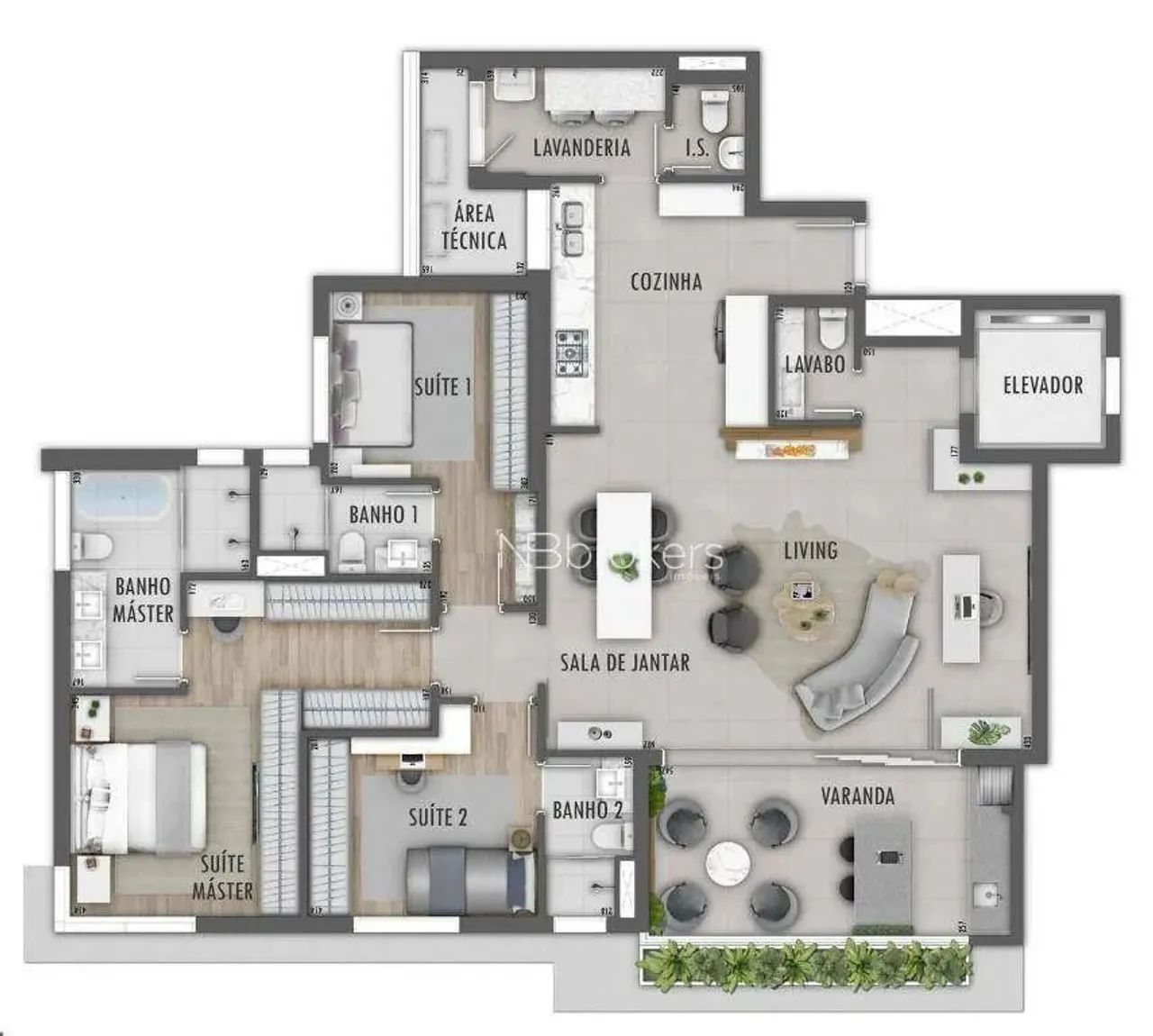 Apartamento com 3 dormitórios à venda, 151 m² por R$ 2.800.000,00 - Batel - Curitiba/PR - Foto 14